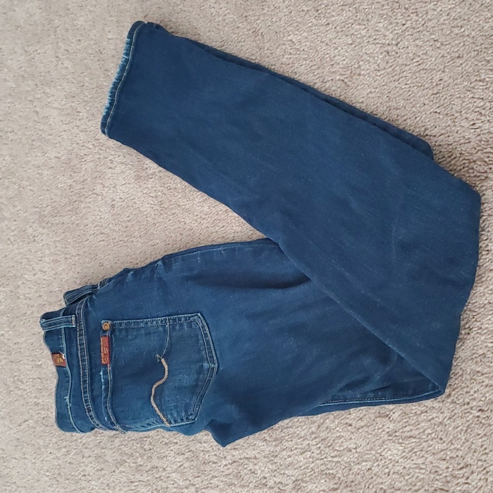 7 for all Mankind 27 Roxane skinny jean whiskering medium wash